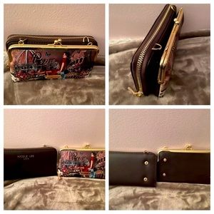 NL ROME double crossbody wallet